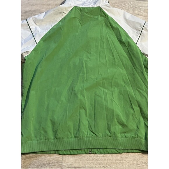 Vintage Nike Jacket Adult 2XL Green Full Zip Swoosh Logo Mock Neck Retro Women’s - Picture 8 of 11